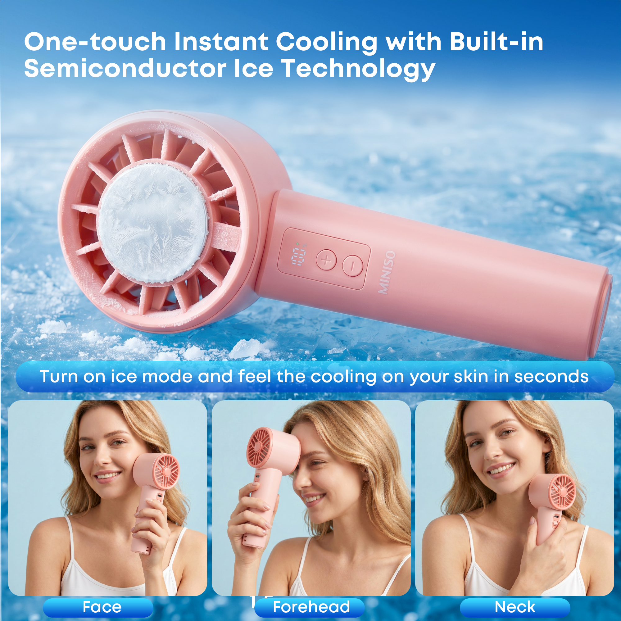 Smart Home Ventilation - MINISO Pocket Compression Hand Ice Fan