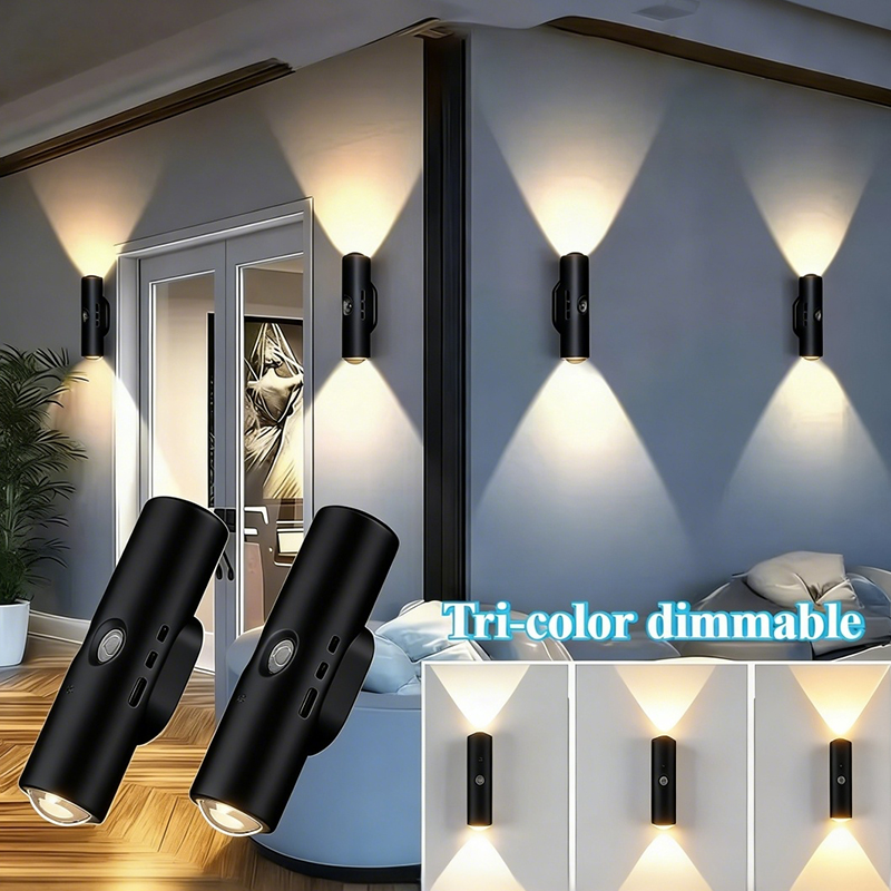 Voice Control Light Bulb - Smart Sensor Wall Light USB Rechargeable