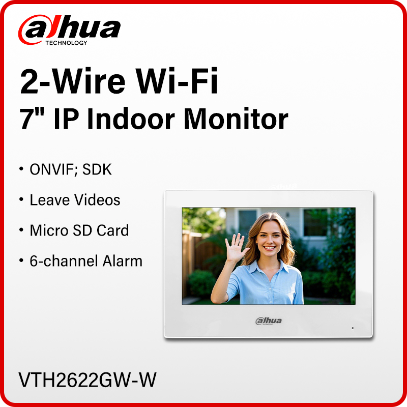 Smart Home Video - Dahua 2-Wire WiFi Indoor Monitor 7