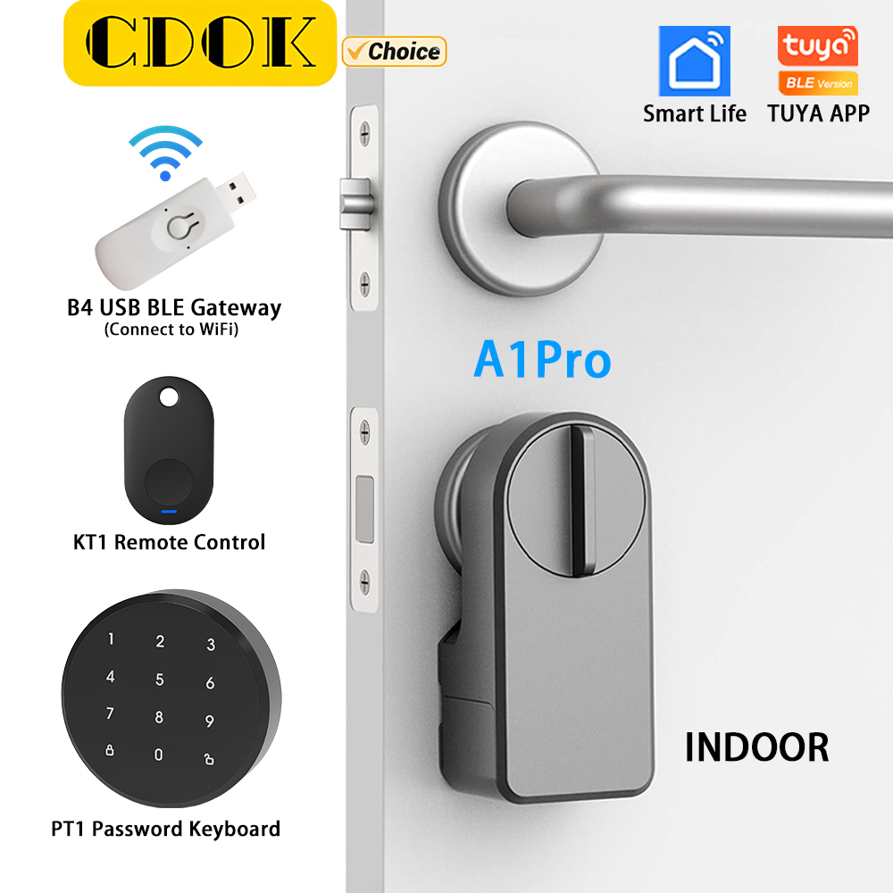 Smart Home Door Lock - CDOK A1Pro Tuya Bluetooth smart lock