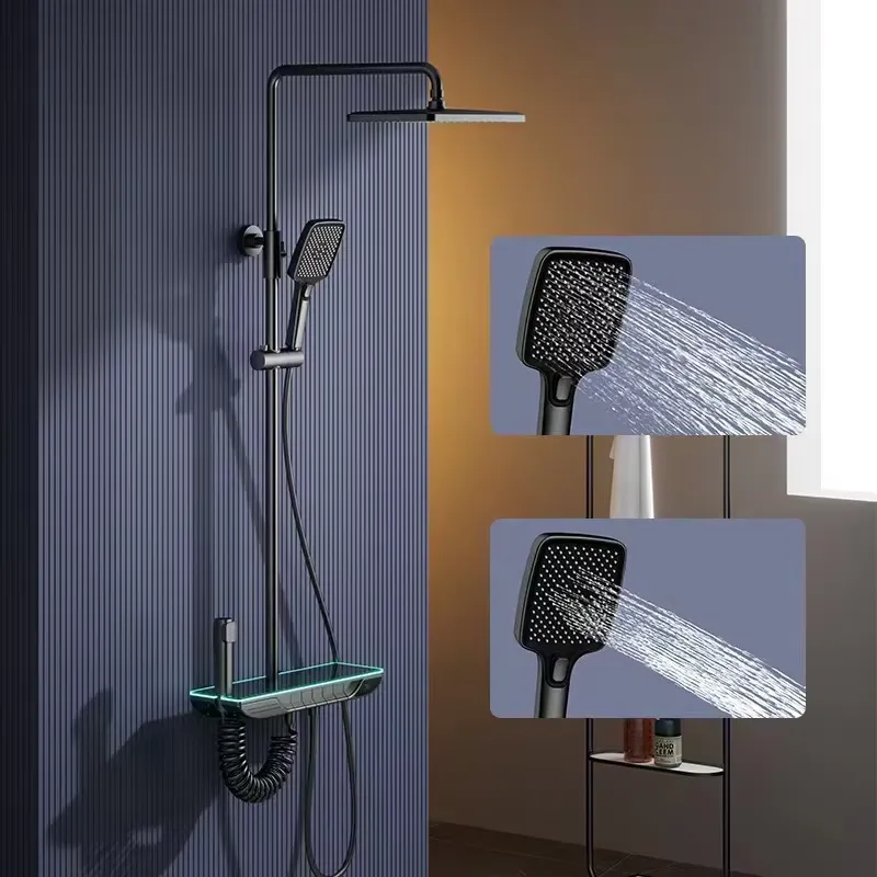 Smart Home Hotel - Smart Digital Thermostatic Shower Set Brass