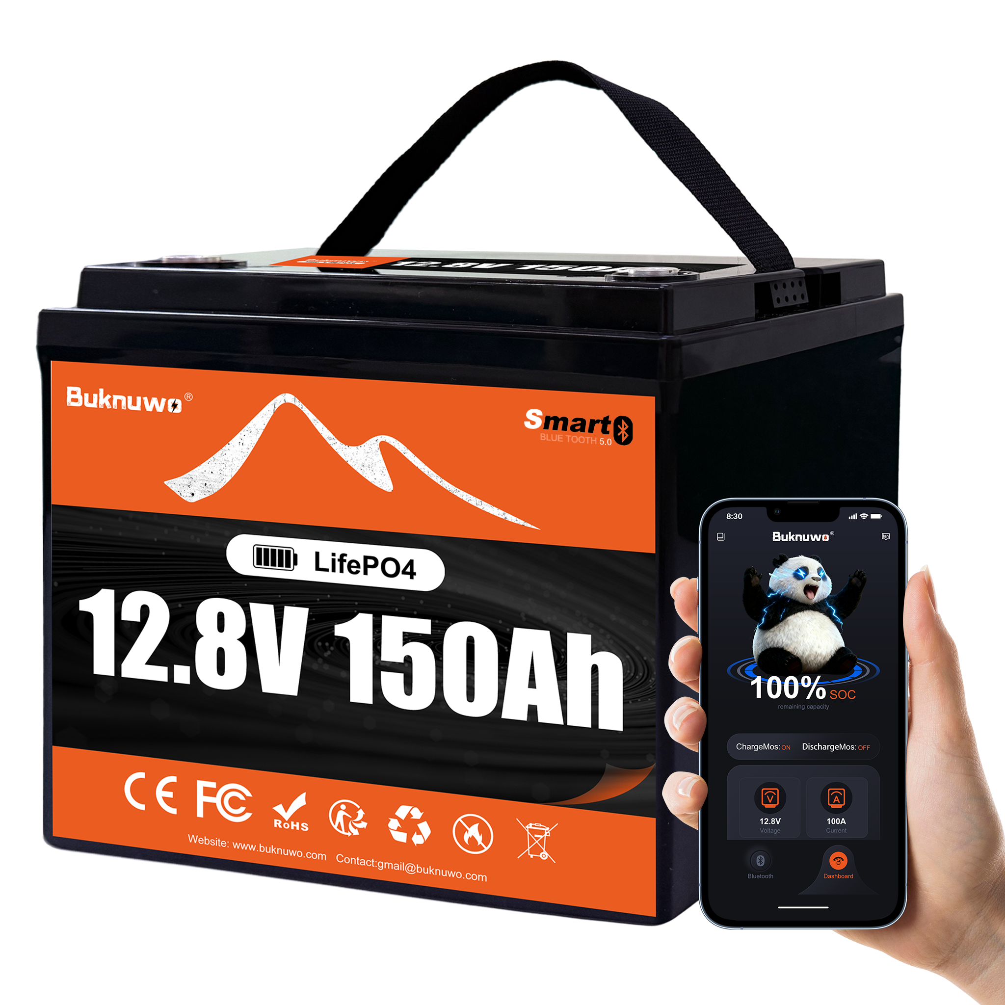 Buknuwo Smart 12V/12.8V 150Ah  – обзор и цена Upgrade Smart Home