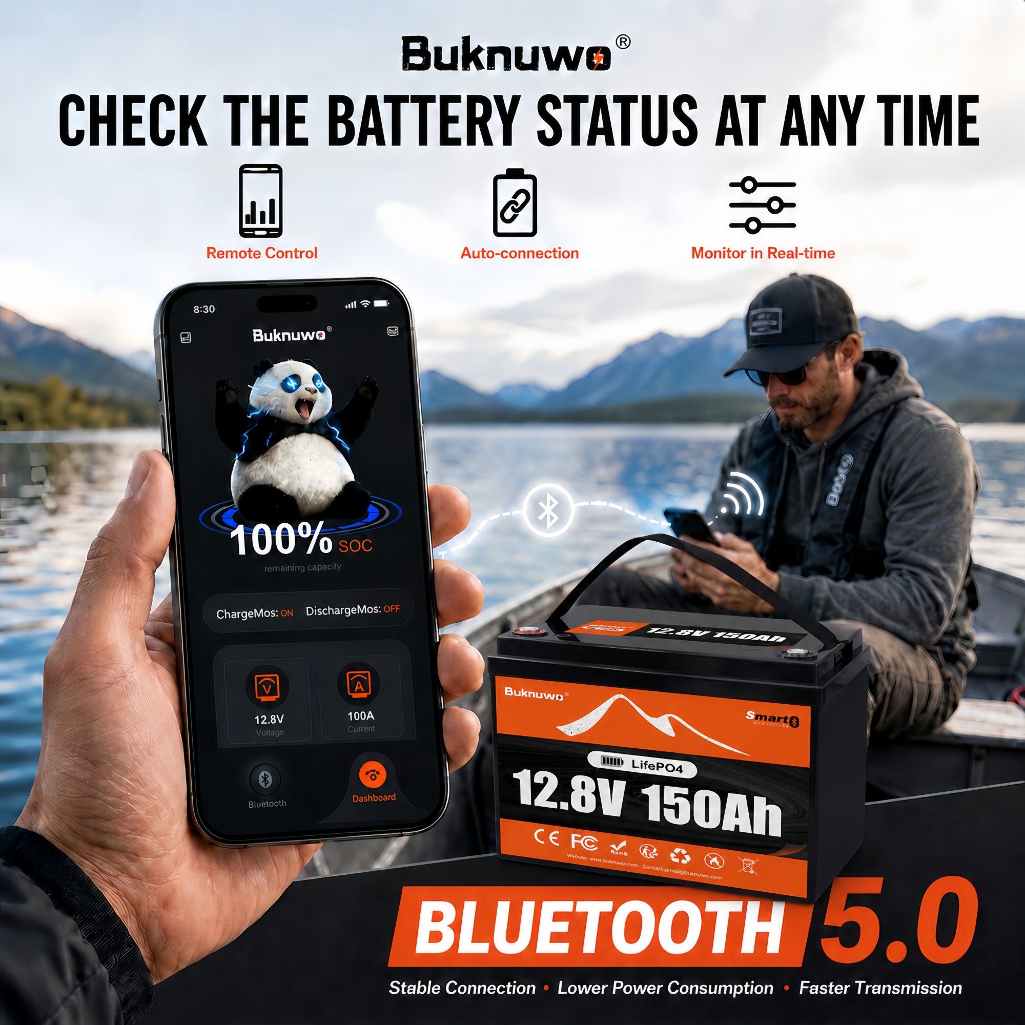 Buknuwo Smart 12V/12.8V 150Ah  – обзор и цена Upgrade Smart Home