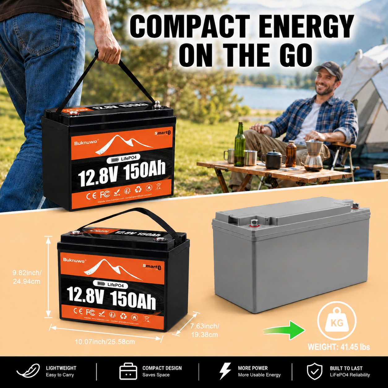 Buknuwo Smart 12V/12.8V 150Ah  – обзор и цена Upgrade Smart Home