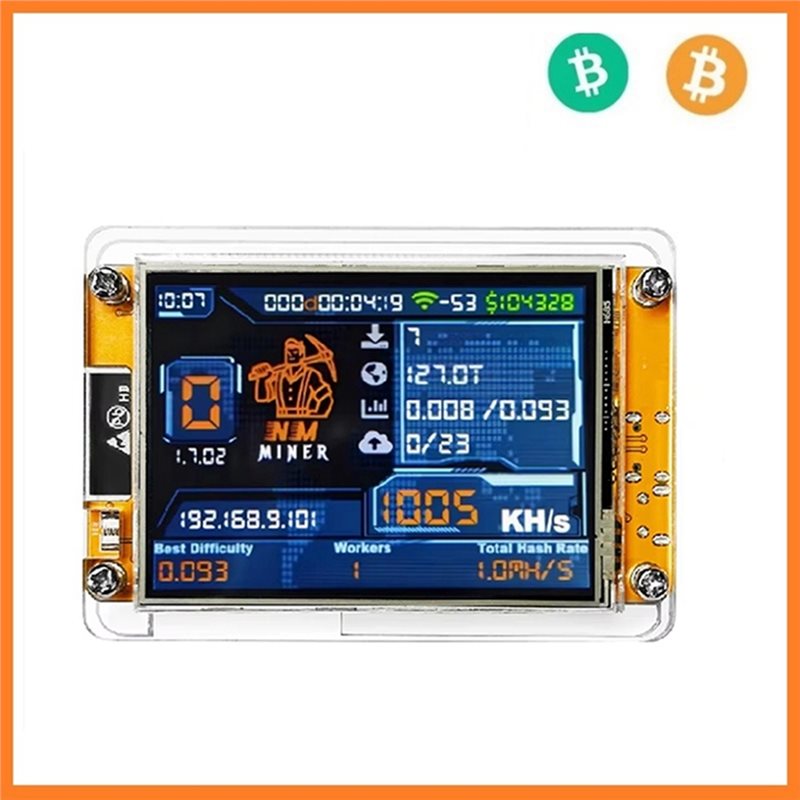 6X 1000KH/S Nmminer Nerdminer+ – обзор и цена Upgrade Smart Home