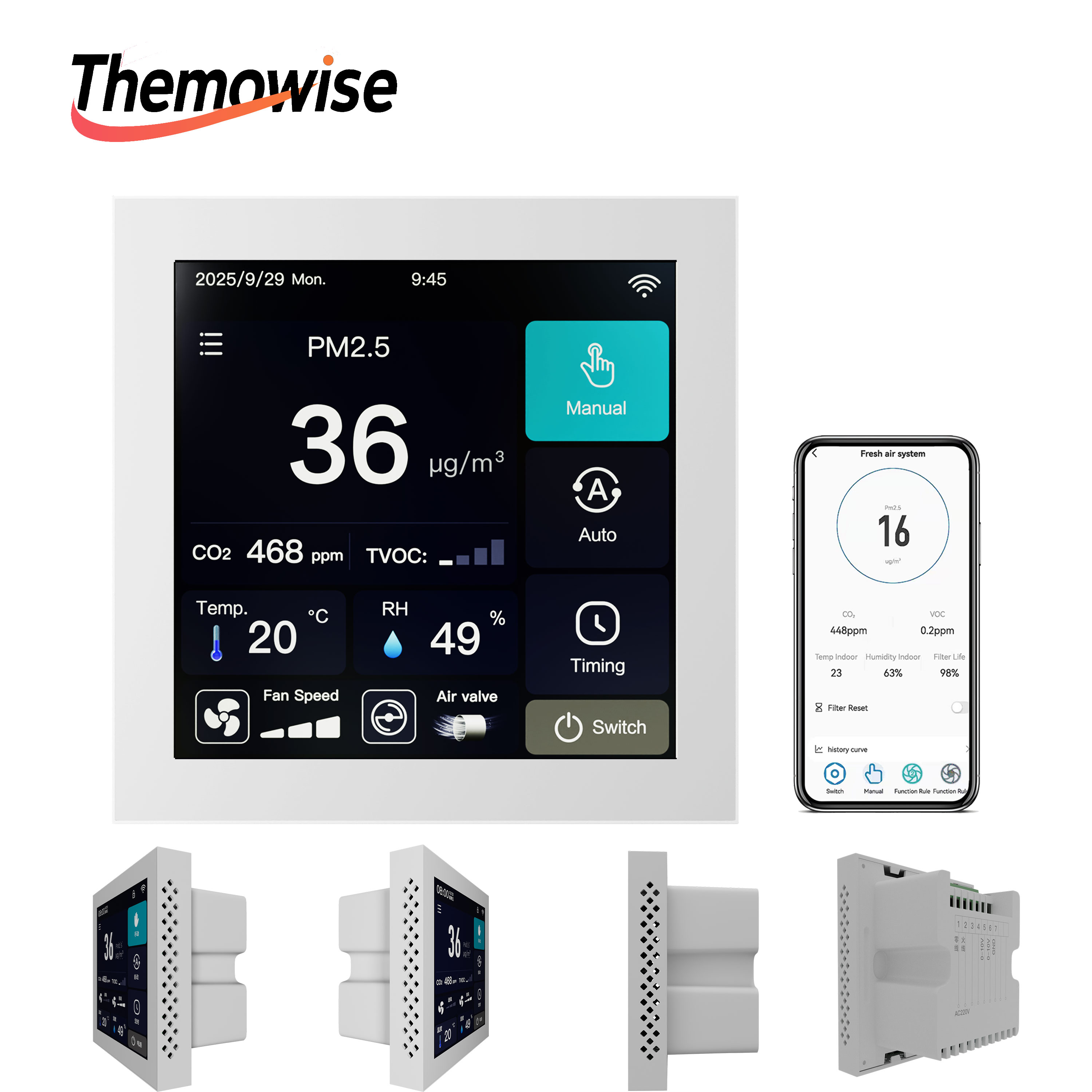 WIFI Home Smart Air Quality Ma – обзор и цена Smart Home Ventilation