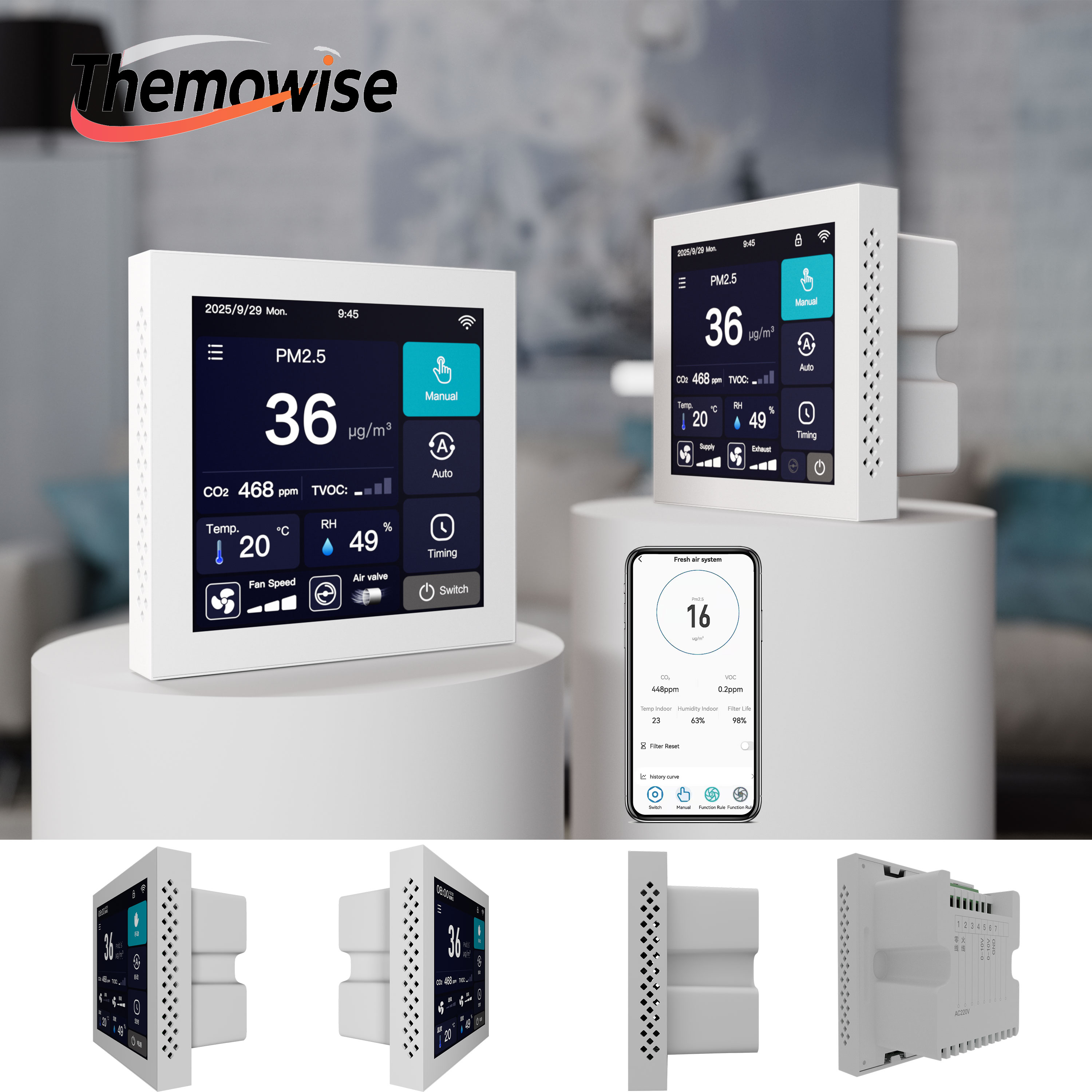 WIFI Home Smart Air Quality Ma – обзор и цена Smart Home Ventilation