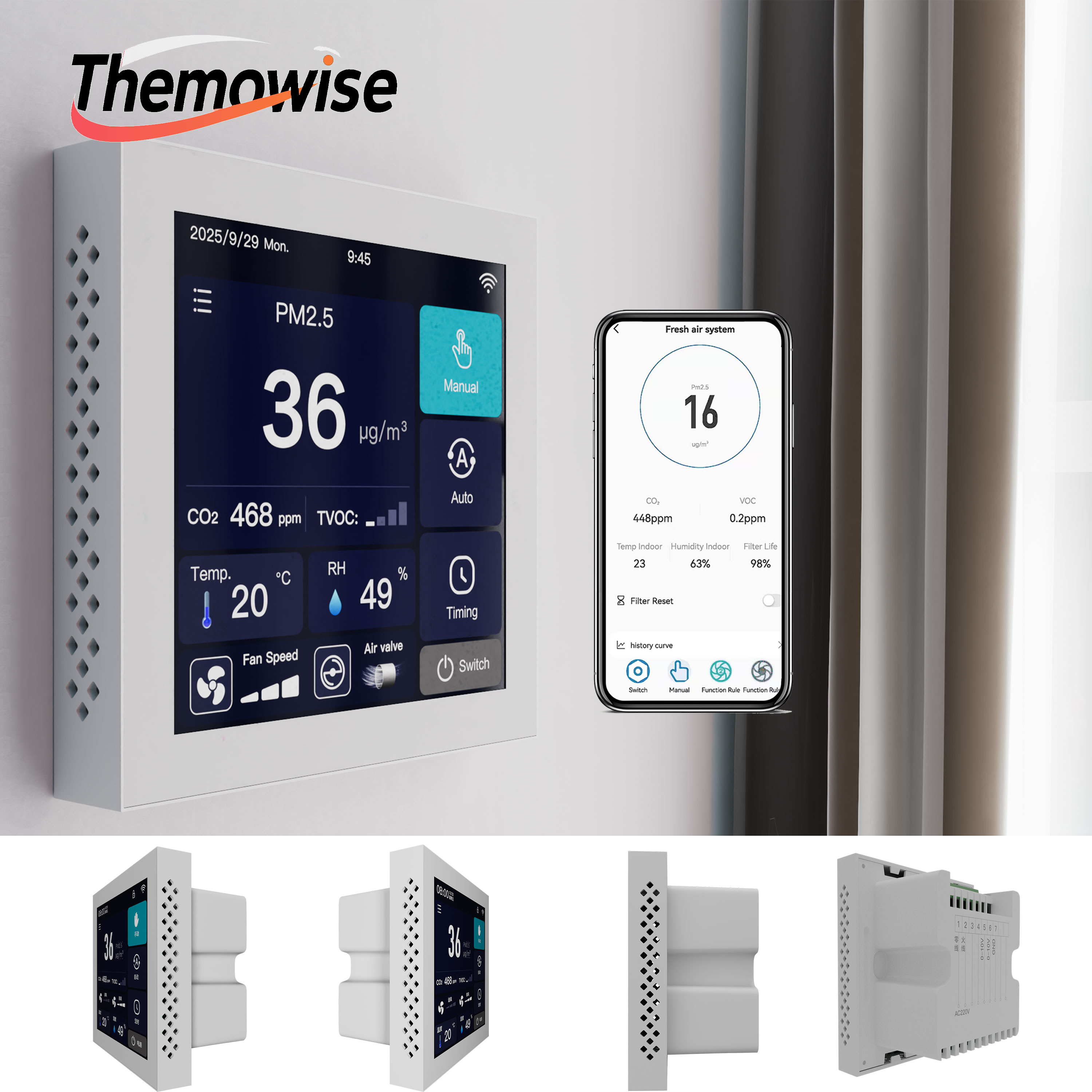 WIFI Home Smart Air Quality Ma – обзор и цена Smart Home Ventilation