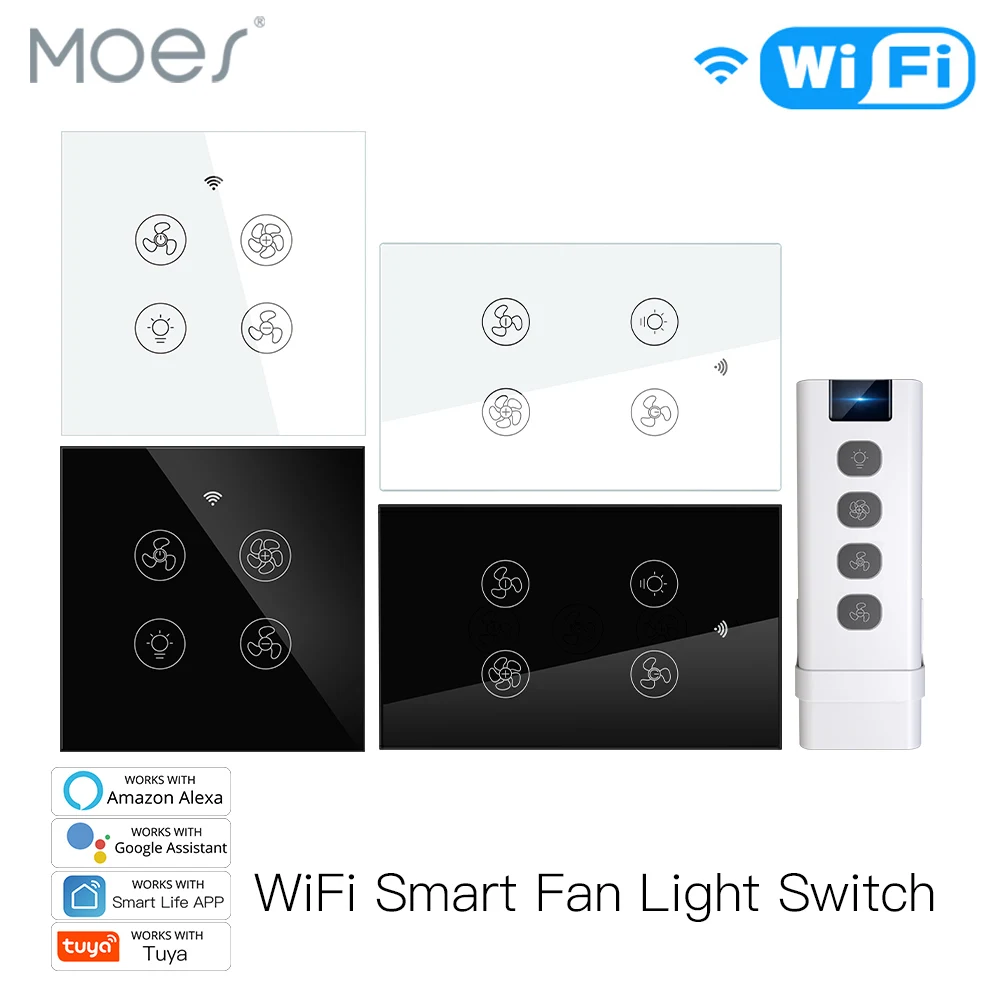 New WiFi RF Smart Ceiling Fan  – обзор и цена Smart Home Ventilation