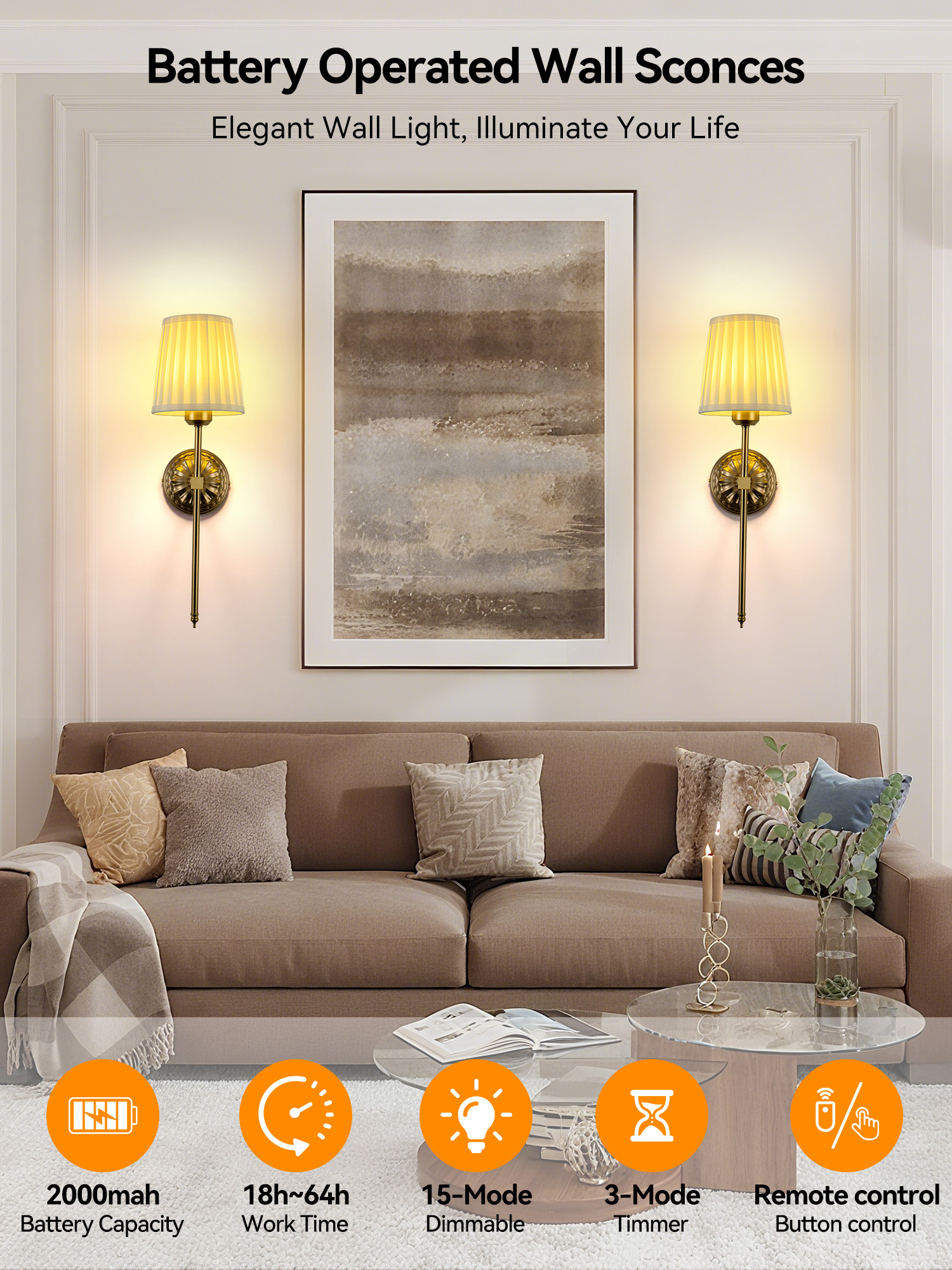 Battery-Powered Wall Light: Re – обзор и цена Voice Control Light Bulb