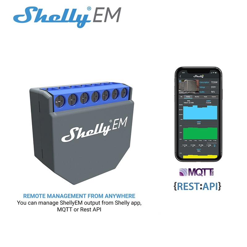 SHELLY EM Wifi Smart Life Cont – обзор и цена Smart Home Switch