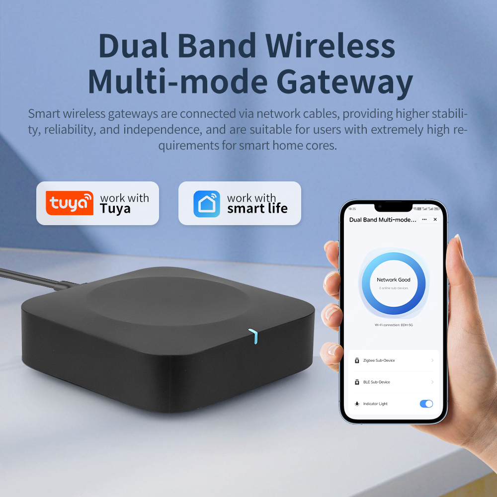 Tuya Dual-Band Gateway 2.4G/5G – обзор и цена Smart Home Wifi Hub