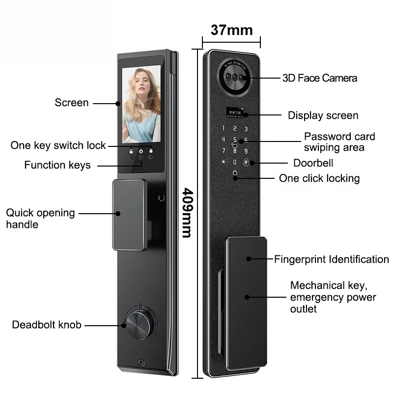 Tuya WiFi Smart Door Lock, Hom – обзор и цена Smart Home Door Lock
