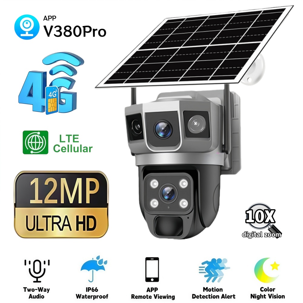 4G Camera Outdoor Solar Survei – обзор и цена Smart Home Video