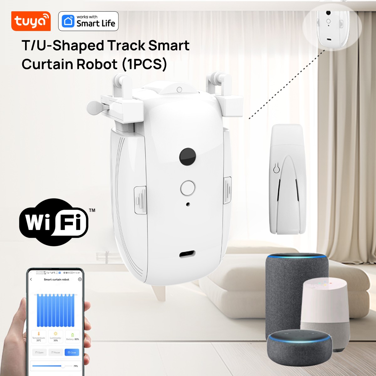Tuya Smart WiFi Curtain Robot  – обзор и цена Smart Home Wifi Hub