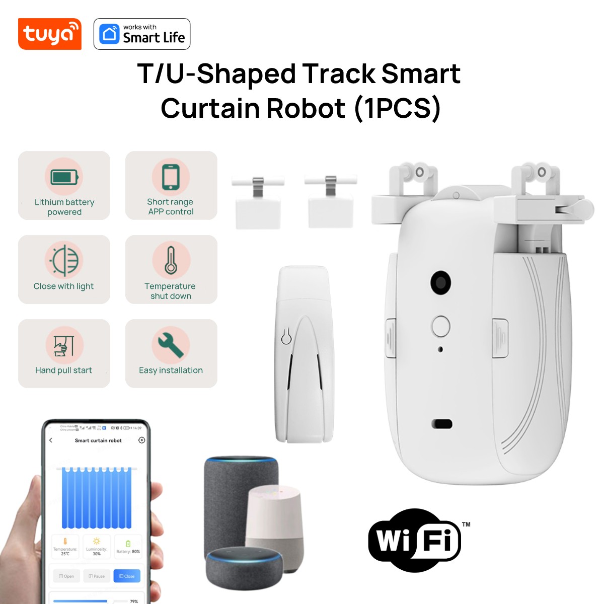 Tuya Smart WiFi Curtain Robot  – обзор и цена Smart Home Wifi Hub