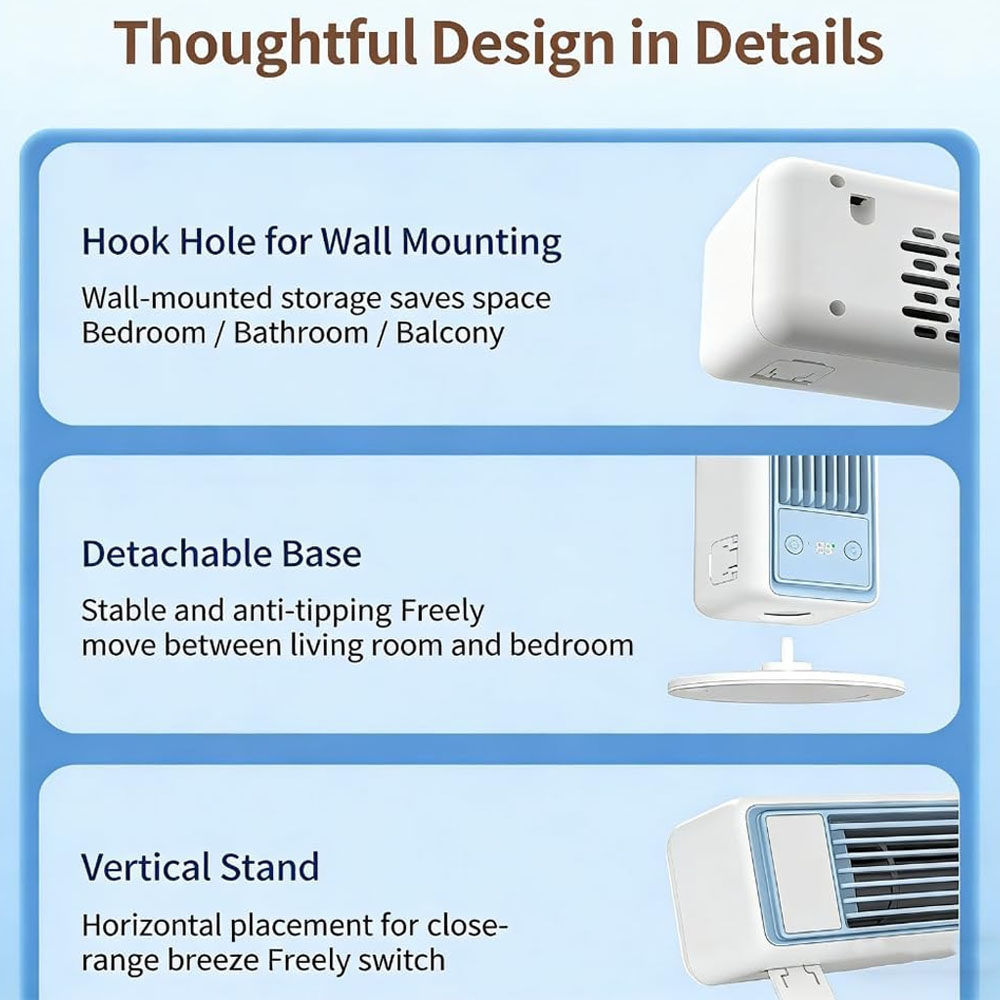 3600mAh USB Rechargeable Tower – обзор и цена Smart Home Ventilation