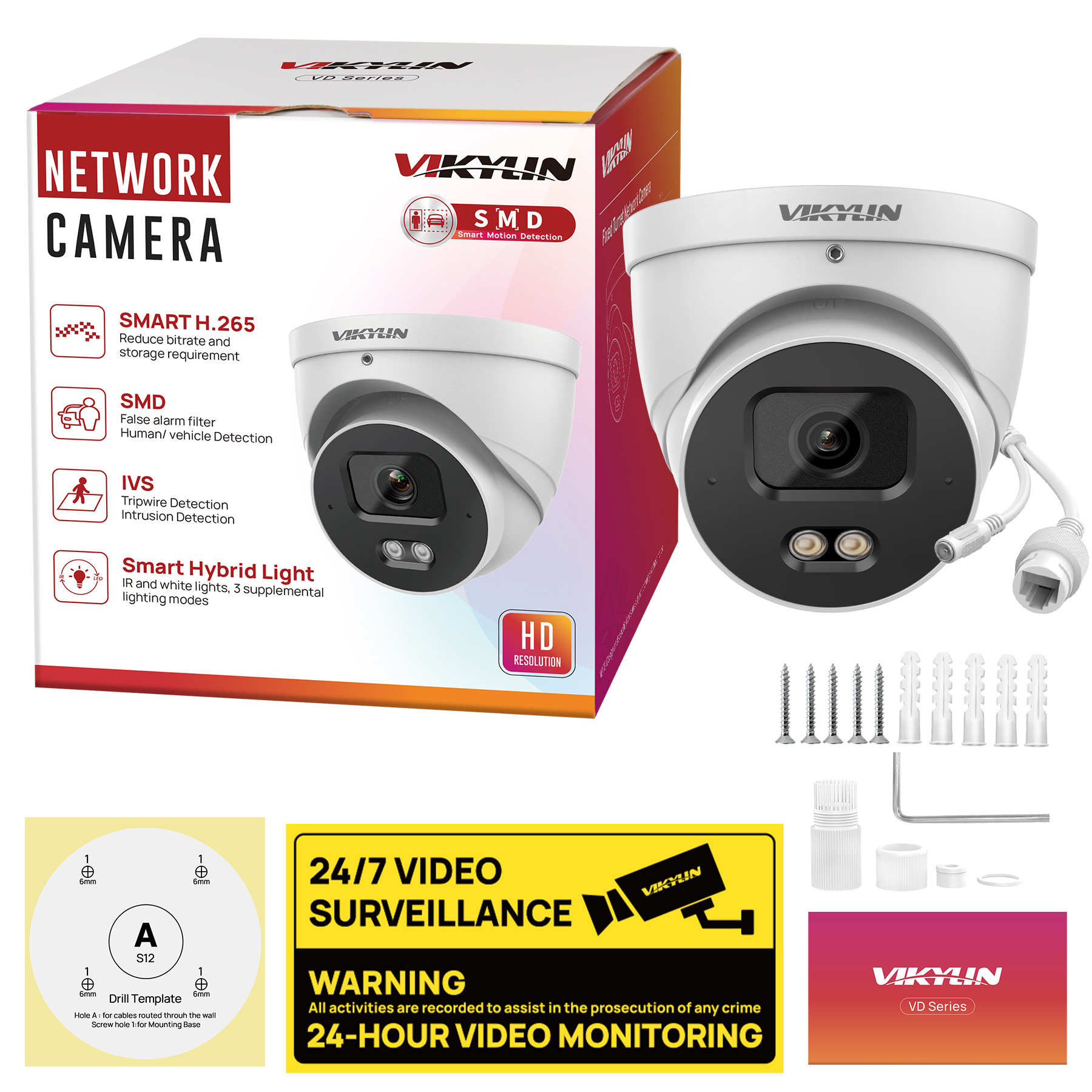 VIKYLIN 4MP Full Color IP Secu – обзор и цена Upgrade Smart Home