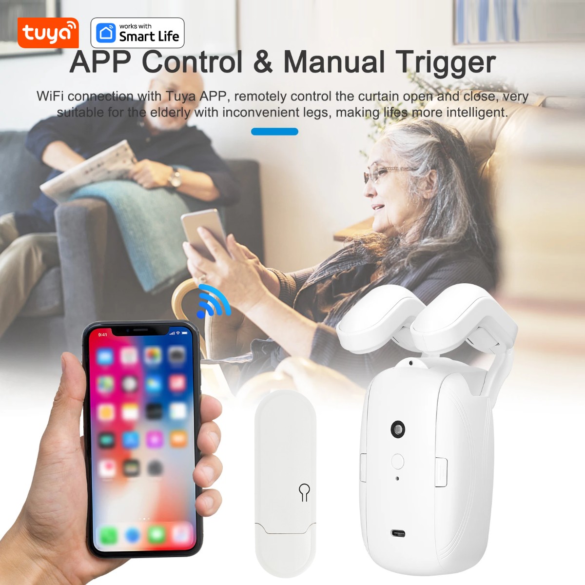 1/2PCS Tuya Smart WiFi Curtain – обзор и цена Smart Home Wifi Hub