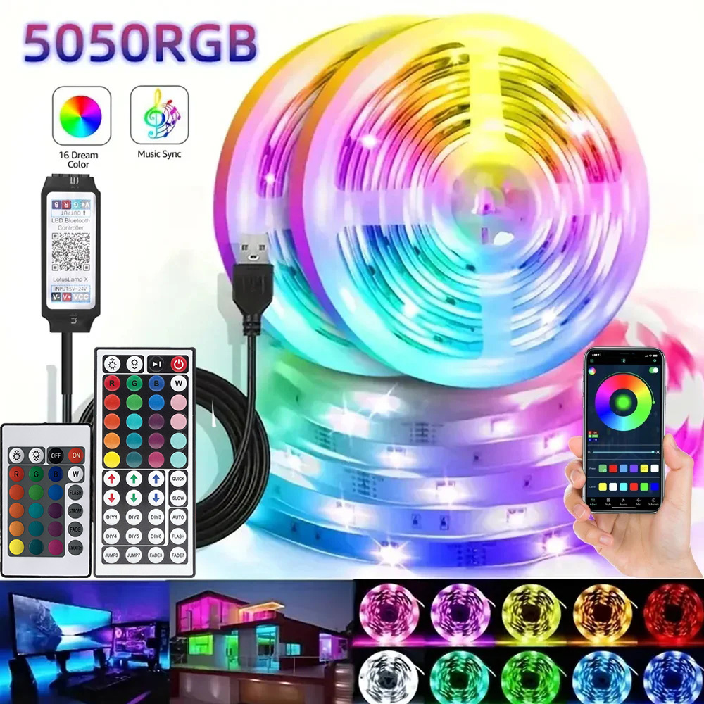 Smart RGB LED Gaming Light Str – обзор и цена Voice Control Light Bulb
