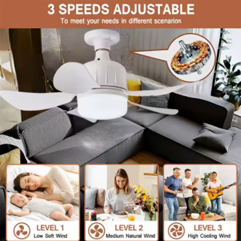 40W E27 LED Ceiling Fan Light  – обзор и цена Smart Home Ventilation