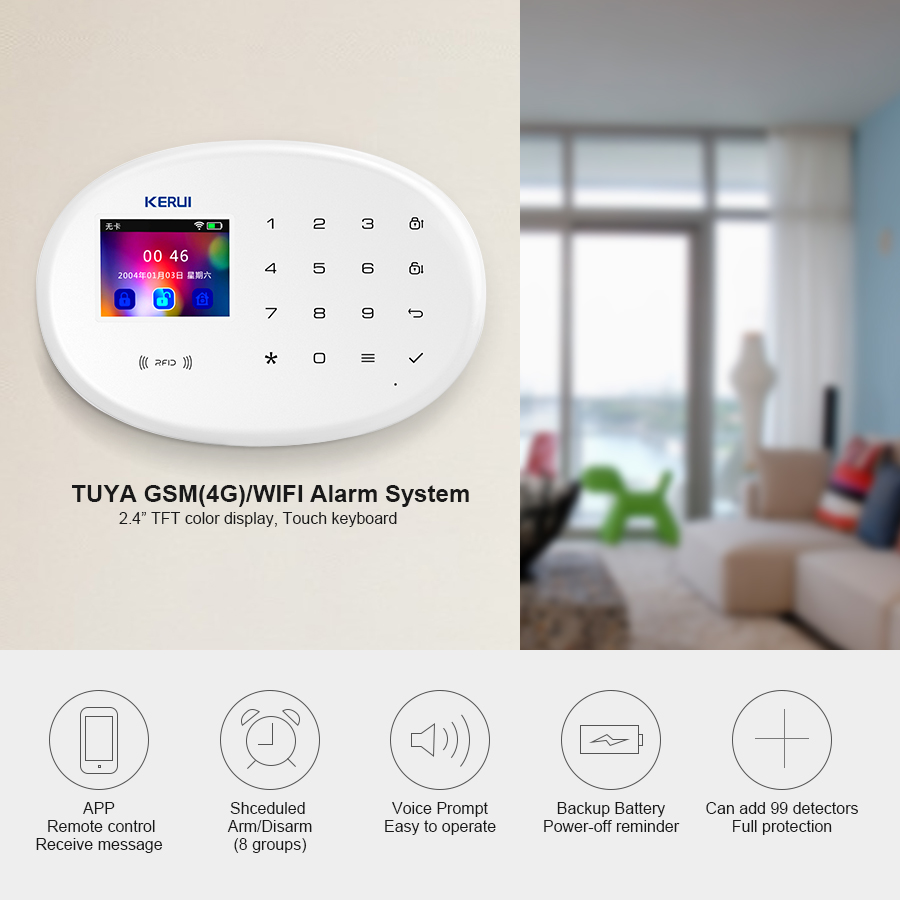 KERUI W202 WIFI GSM Alarm Syst – обзор и цена Smart Home Utilities