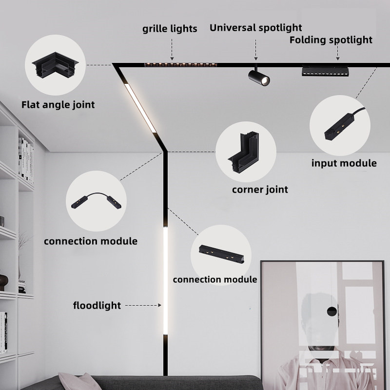 LED magnetic track light grill – обзор и цена Voice Control Light Bulb