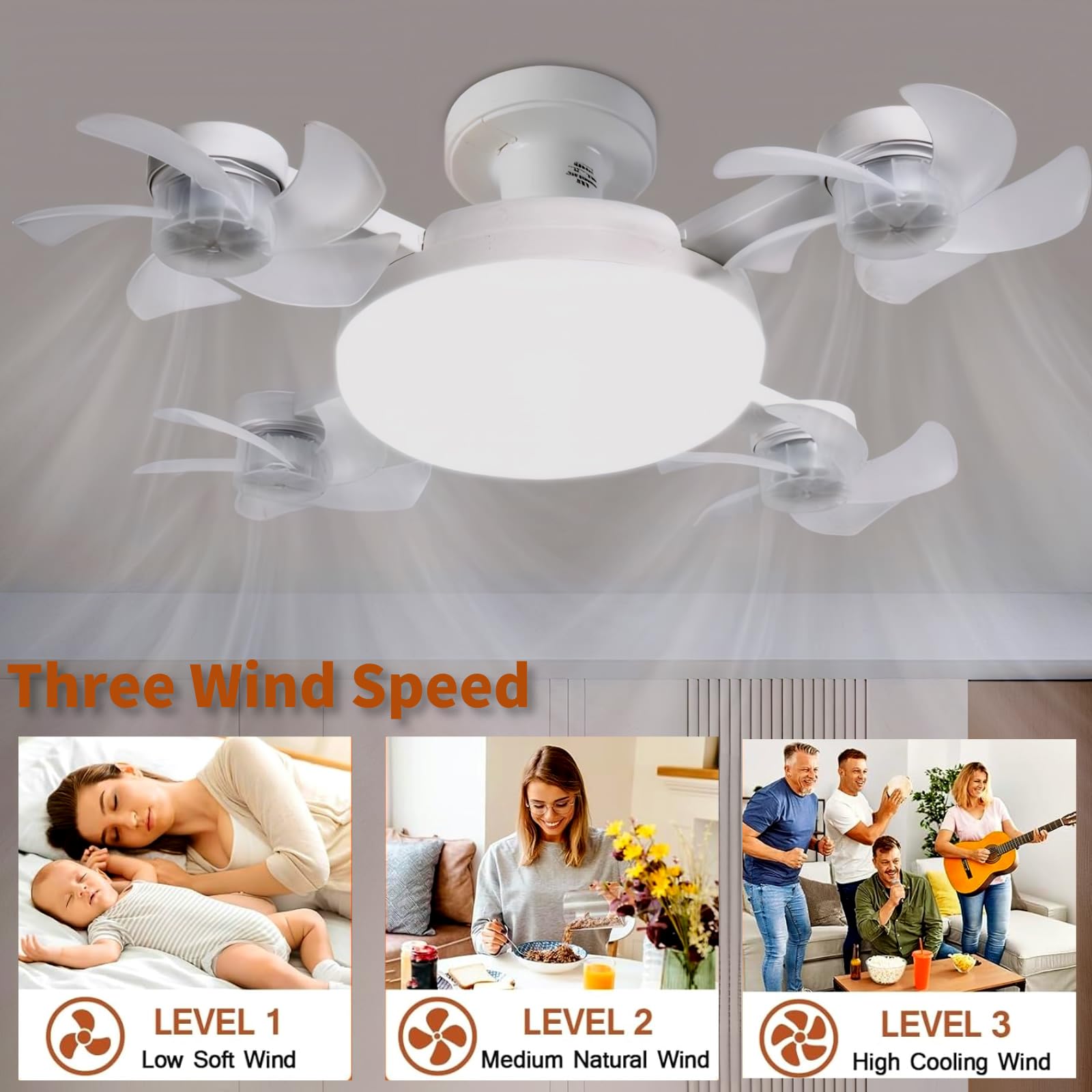 Screw in Ceiling Fan with Remo – обзор и цена Voice Control Light Bulb