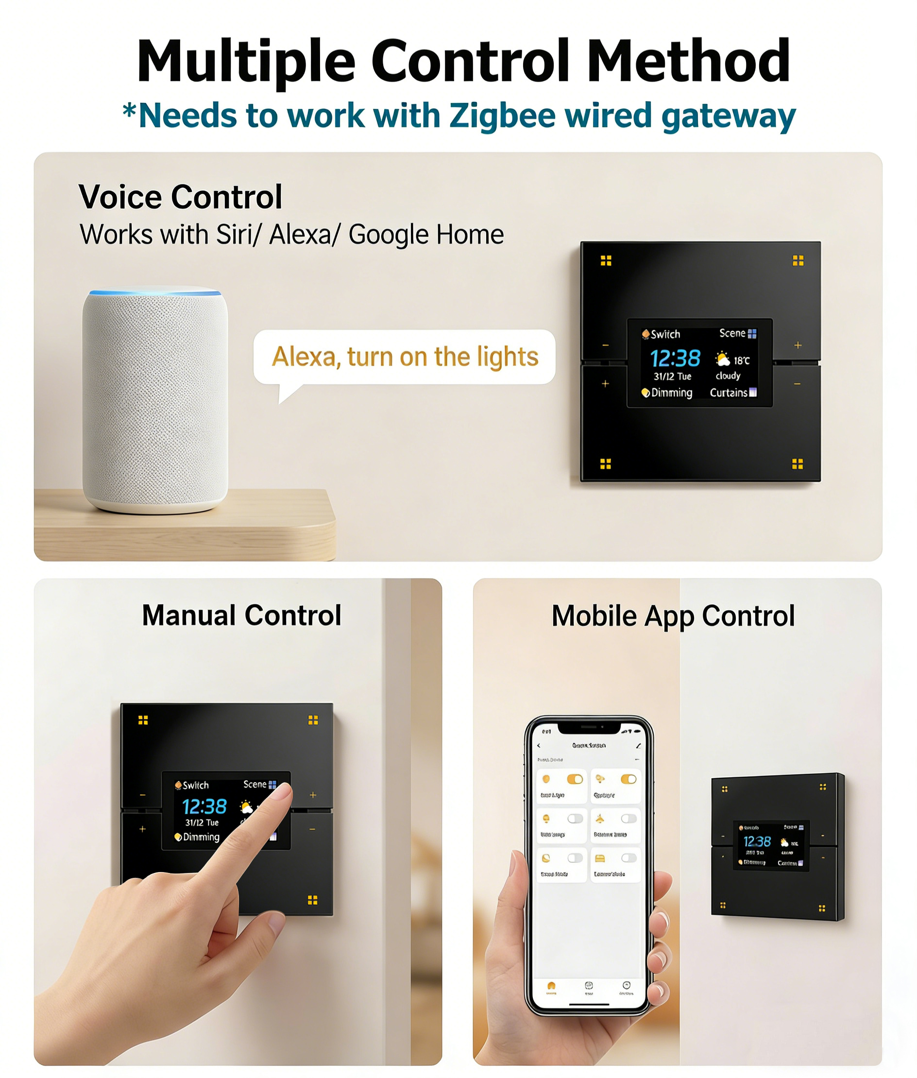 M9 Pro 8-Button UK Tuya Smart  – обзор и цена Smart Home Hotel