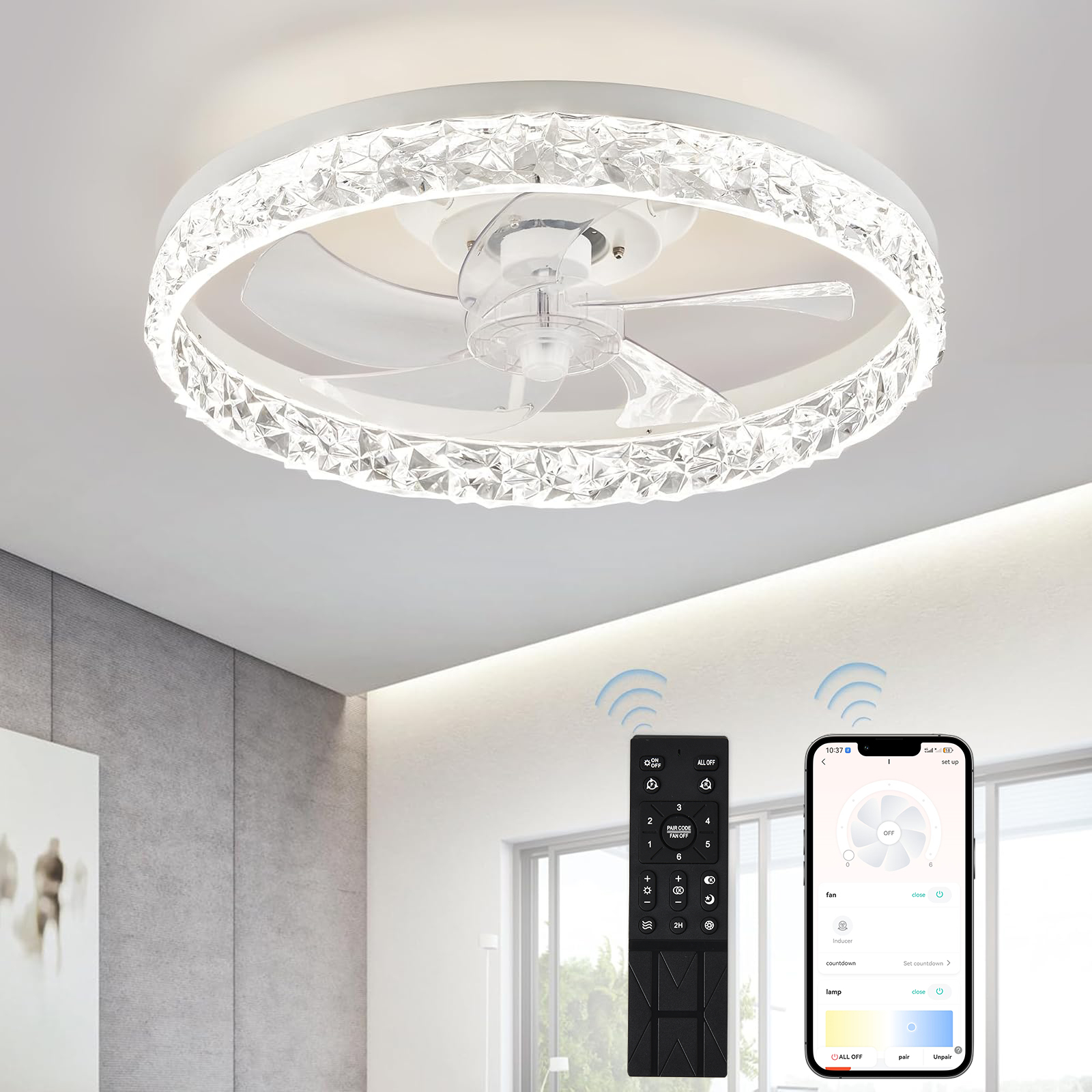 Modern LED Ceiling Fan Lmap Re – обзор и цена Smart Home Ventilation