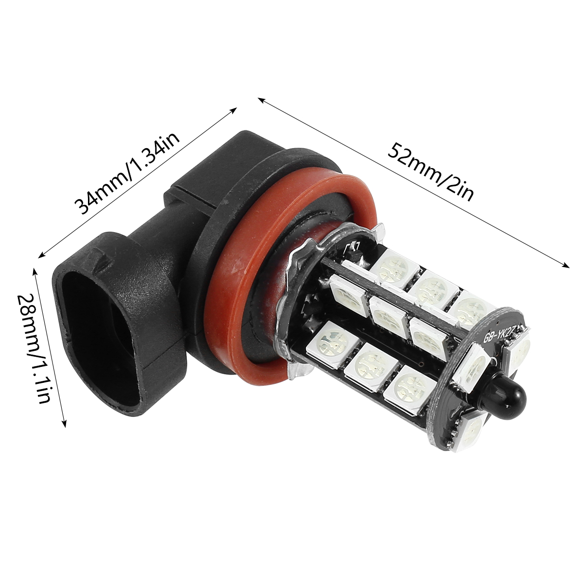 2PCS 27 LED Car Fog Lights H8/ – обзор и цена Voice Control Light Bulb