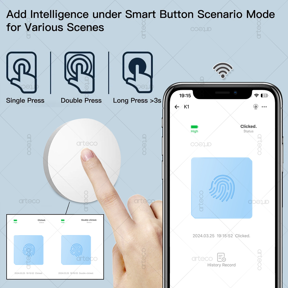 Zigbee Button Scene Switch Wir – обзор и цена Smart Home Keyestudio