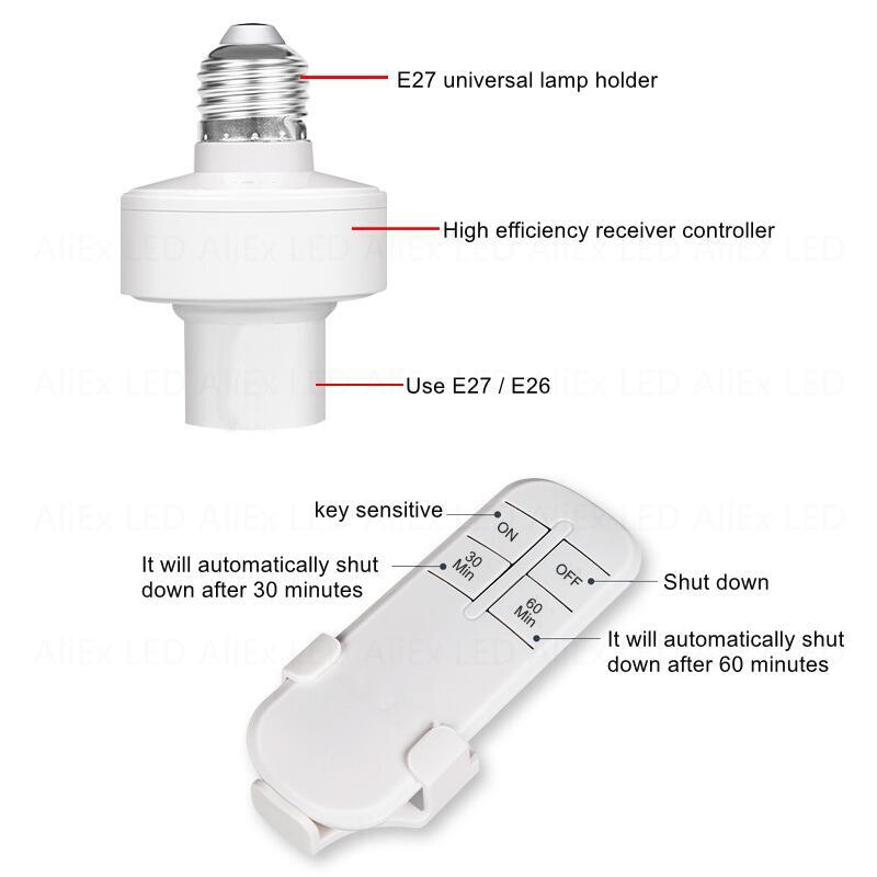 Wireless E27 Led Bulb Holder A – обзор и цена Voice Control Light Bulb