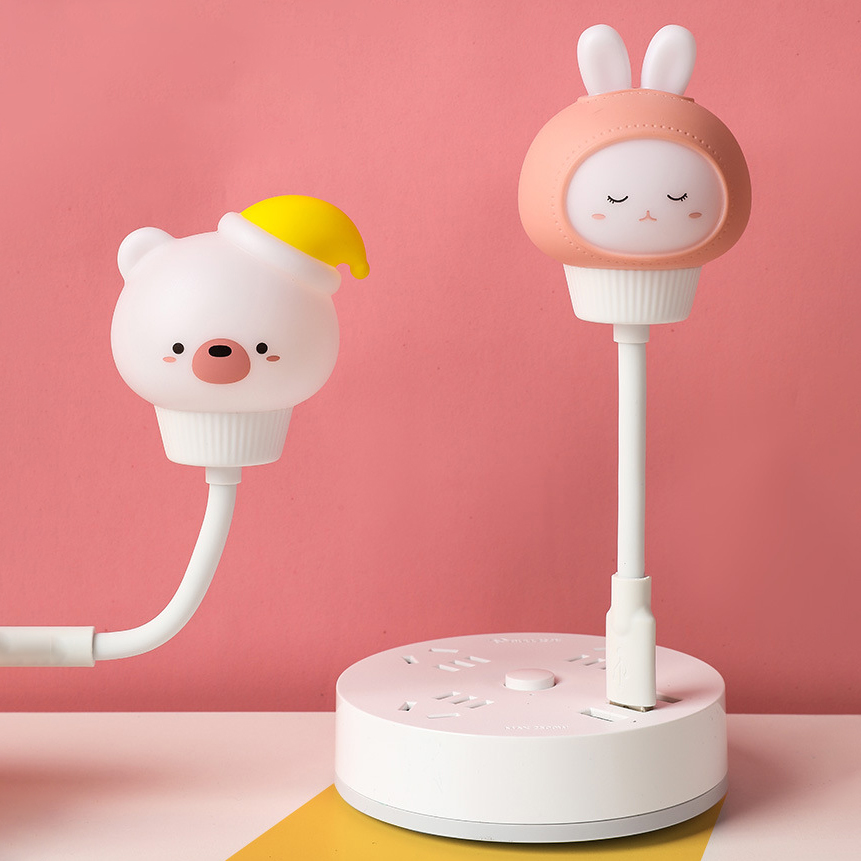 USB Night Light LED Cute Carto – обзор и цена Voice Control Light Bulb