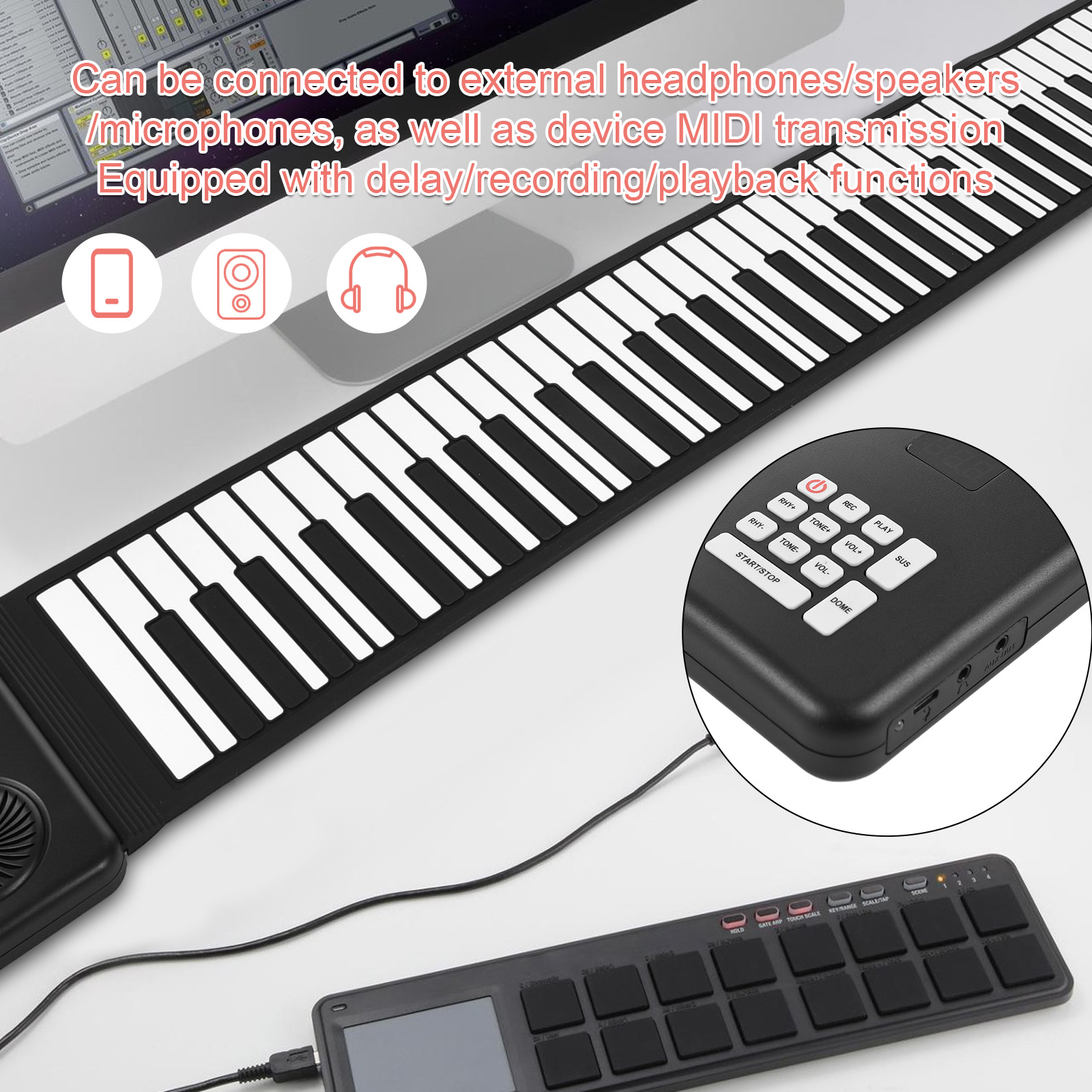 88 Key Portable Piano Handroll – обзор и цена Smart Home Keyestudio