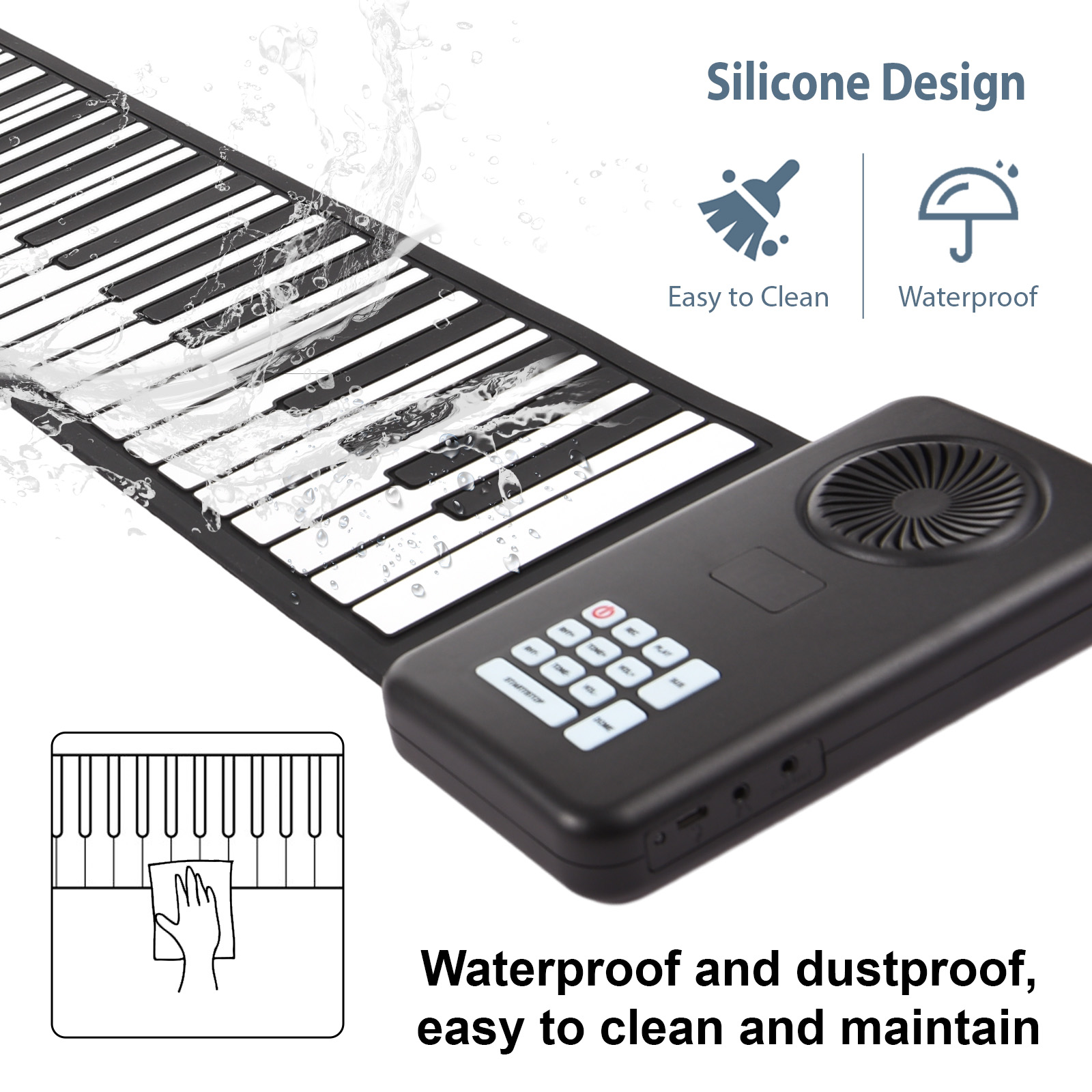 88 Key Portable Piano Handroll – обзор и цена Smart Home Keyestudio