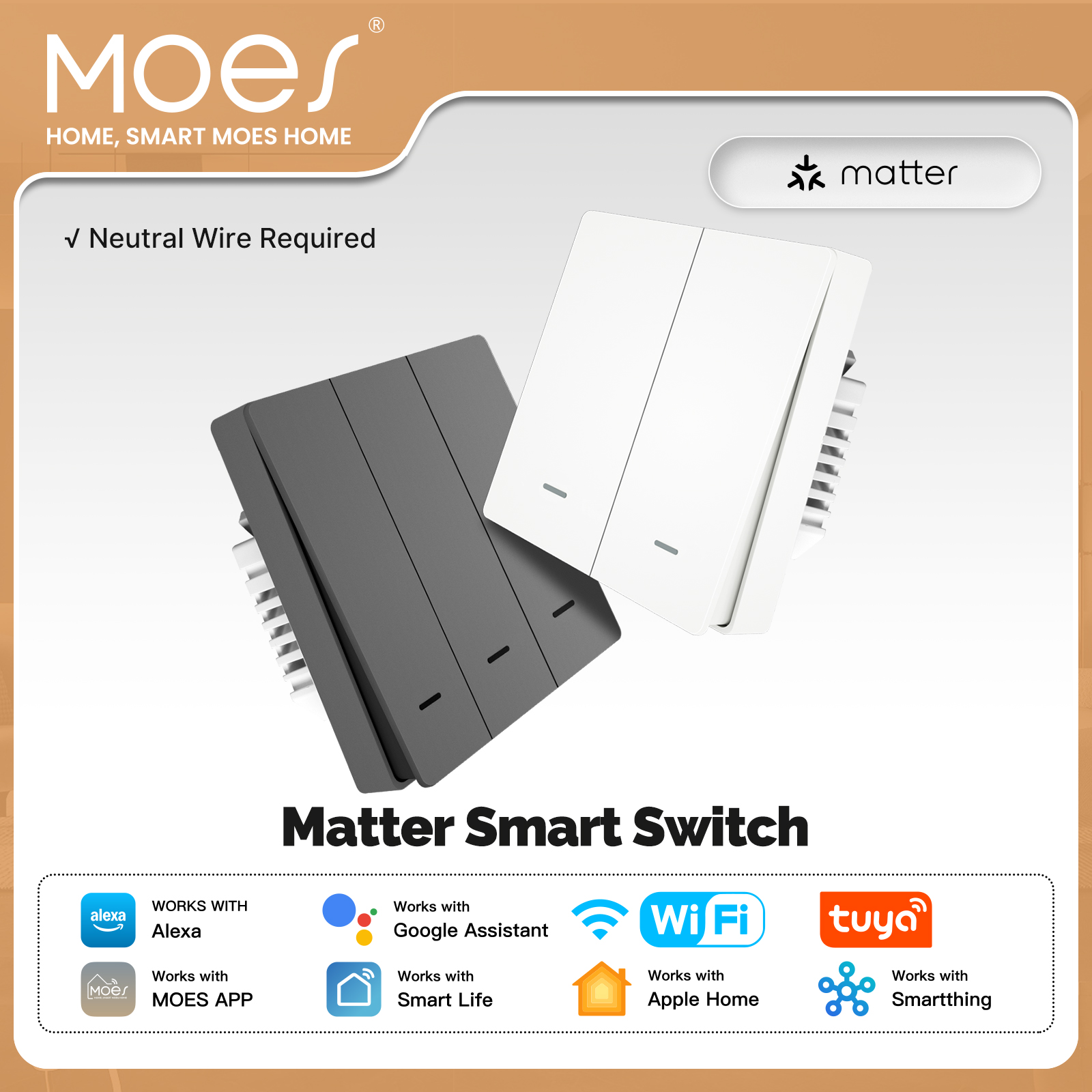 MOES Matter Tuya WiFi Smart Li – обзор и цена Smart Home Hub Apple