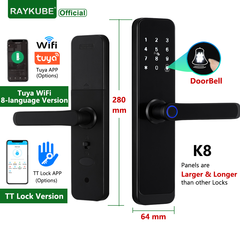 RAYKUBE K8 Smart Door Lock TTl – обзор и цена Smart Home Keyestudio