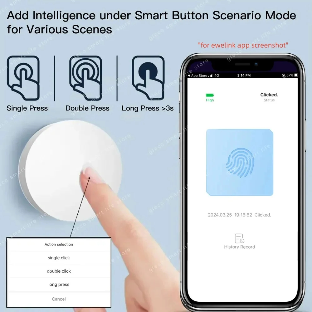 Zigbee Scene Button Push Switc – обзор и цена Smart Home Keyestudio