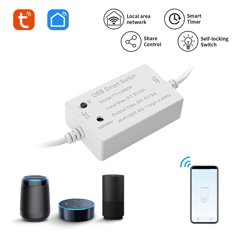 1 PCS Tuya USB Smart Switch Un – обзор и цена Smart Home Utilities
