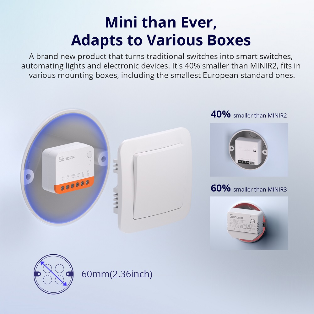 Sonoff Mini R4 Extreme Wifi Sm – обзор и цена Smart Home Switch